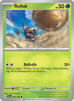 Pokémon-Karte Relluk 026/193