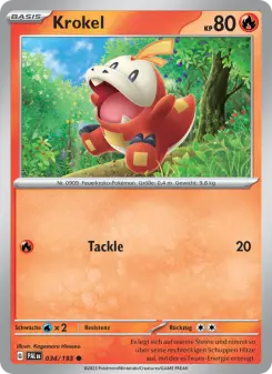 Pokémon-Karte Krokel 034/193