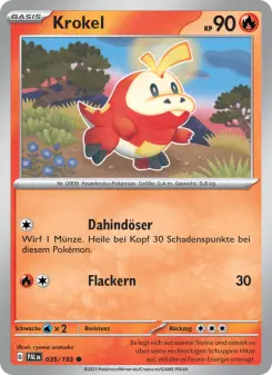 Pokémon-Karte Krokel 035/193