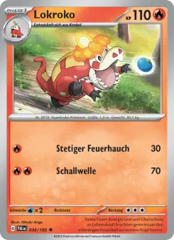 Pokémon-Karte Lokroko 036/193