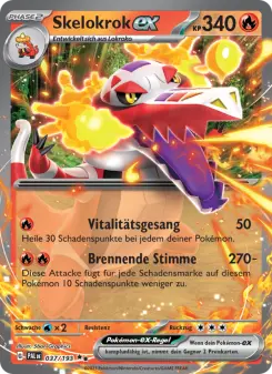 Pokémon-Karte Skelokrok-ex 037/193