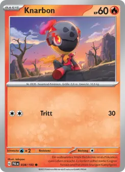 Pokémon-Karte Knarbon 038/193