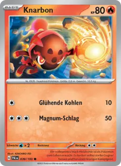 Pokémon-Karte Knarbon 039/193