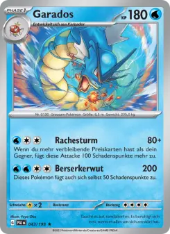 Pokémon-Karte Garados 043/193