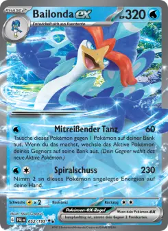 Pokémon-Karte Bailonda-ex 052/193