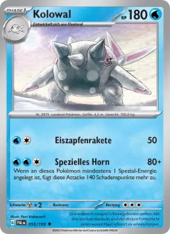 Pokémon-Karte Kolowal 055/193