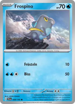 Pokémon-Karte Frospino 058/193