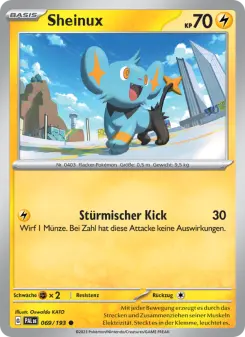 Pokémon-Karte Sheinux 069/193