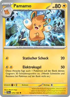 Pokémon-Karte Pamamo 075/193