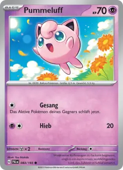 Pokémon-Karte Pummeluff 083/193
