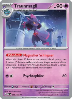 Pokémon-Karte Traunmagil 088/193