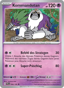 Pokémon-Karte Kommandutan 094/193