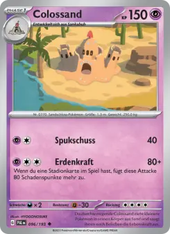 Pokémon-Karte Colossand 096/193