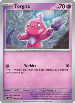 Pokémon-Karte Forgita 102/193