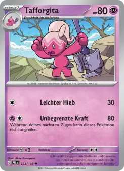 Pokémon-Karte Tafforgita 103/193