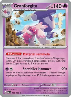 Pokémon-Karte Granforgita 105/193