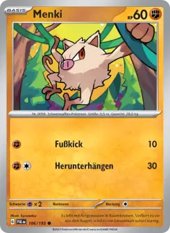 Pokémon-Karte Menki 106/193