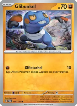 Pokémon-Karte Glibunkel 114/193