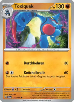 Pokémon-Karte Toxiquak 115/193