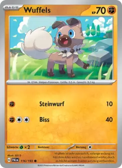 Pokémon-Karte Wuffels 116/193