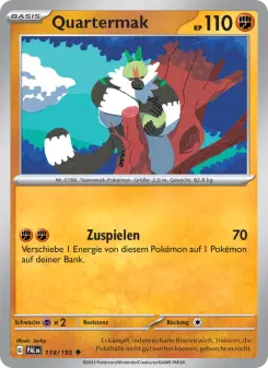 Pokémon-Karte Quartermak 118/193