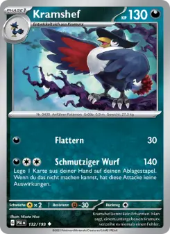 Pokémon-Karte Kramshef 132/193