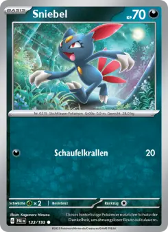 Pokémon-Karte Sniebel 133/193