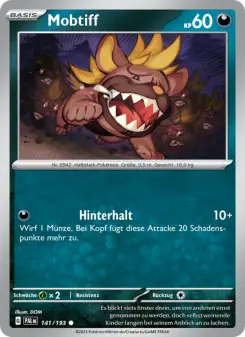 Pokémon-Karte Mobtiff 141/193