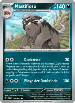 Pokémon-Karte Mastifioso 143/193