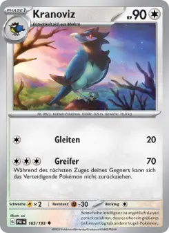 Pokémon-Karte Kranoviz 165/193