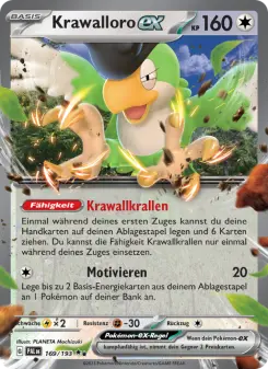Pokémon-Karte Krawalloro-ex 169/193