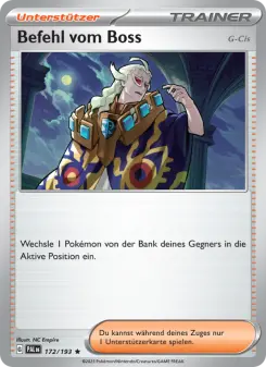 Pokémon-Karte Befehl vom Boss 172/193