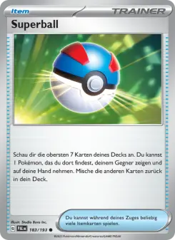 Pokémon-Karte Superball 183/193