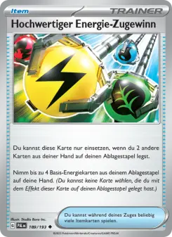 Pokémon-Karte Hochwertiger Energie-Zugewinn 189/193