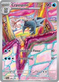 Pokémon-Karte Cryospino 209/193