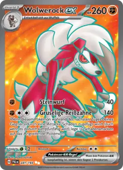 Pokémon-Karte Wolwerock-ex 241/193