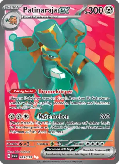 Pokémon-Karte Patinaraja-ex 245/193