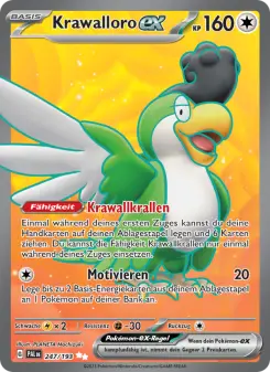 Pokémon-Karte Krawalloro-ex 247/193