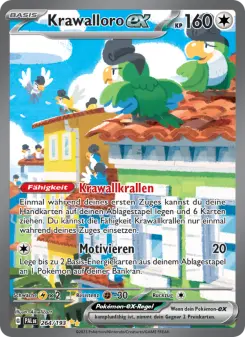 Pokémon-Karte Krawalloro-ex 264/193
