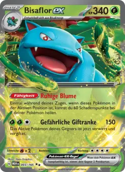 Pokémon-Karte Bisaflor-ex 003/165