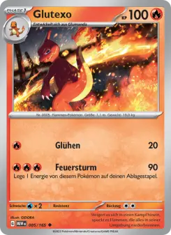 Pokémon-Karte Glutexo 005/165