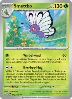 Pokémon-Karte Smettbo 012/165