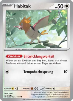 Pokémon-Karte Habitak 021/165