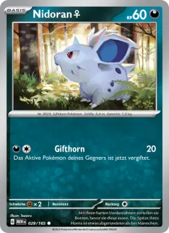 Pokémon-Karte Nidoran♀ 029/165