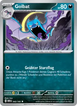 Pokémon-Karte Golbat 042/165