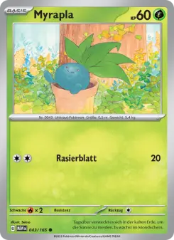 Pokémon-Karte Myrapla 043/165