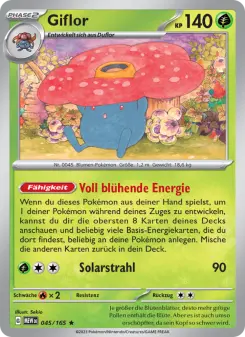 Pokémon-Karte Giflor 045/165