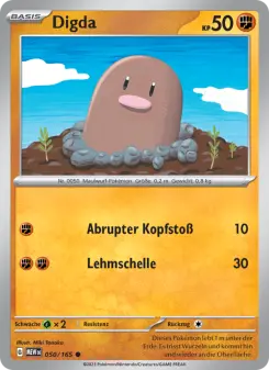 Pokémon-Karte Digda 050/165