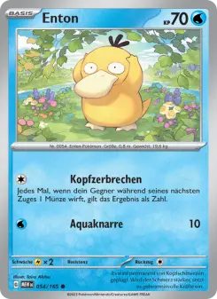 Pokémon-Karte Enton 054/165