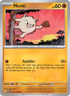 Pokémon-Karte Menki 056/165